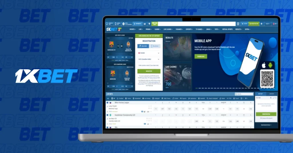 1xBet log in to account